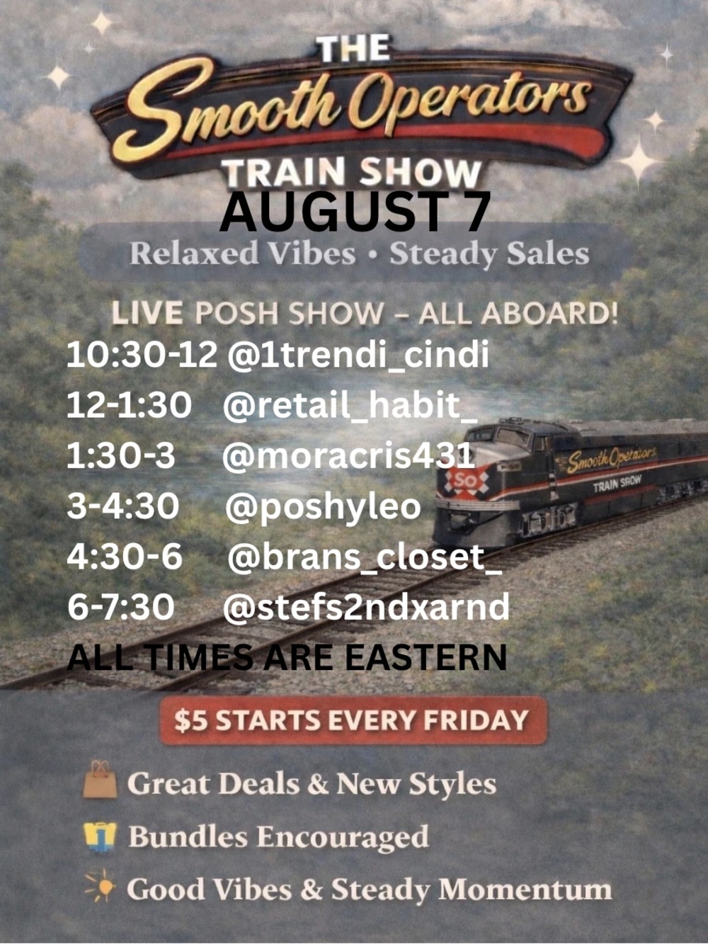 π The Smooth Operators π is LIVE now Every Friday Train Show - Picture 2 of 4